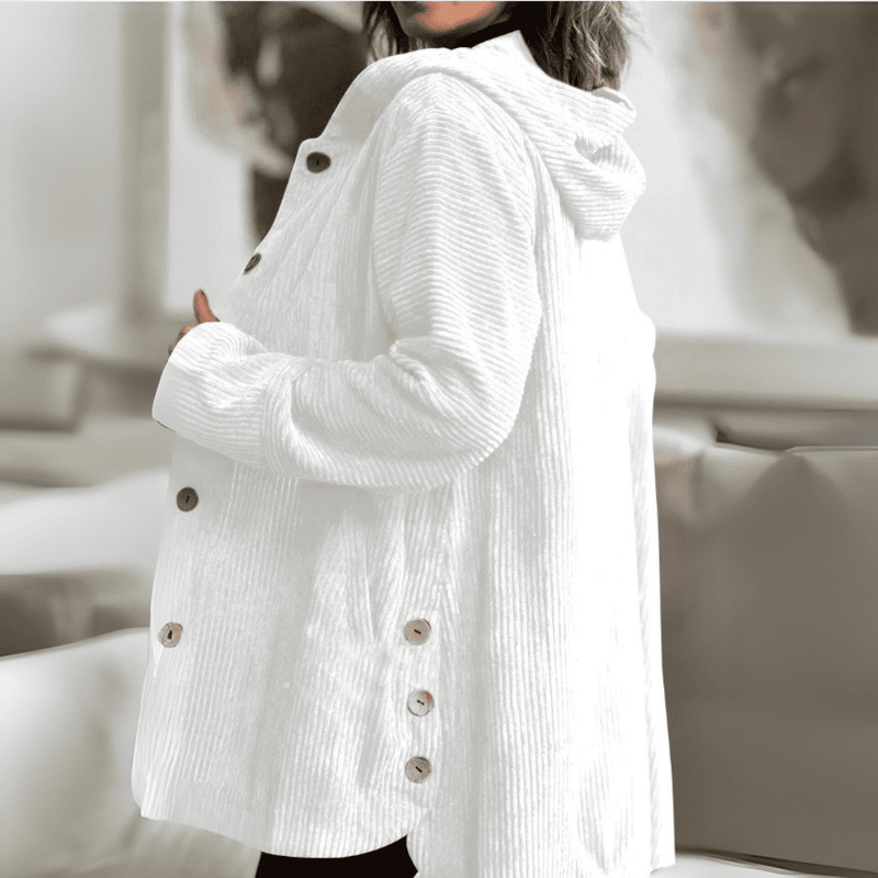 Abrigo Brigite - Corte Oversized en Pana con Capucha