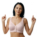 [KIT 3 PIEZAS] Brasier Lorena – Alta Sujeción con Encaje Floral y Cierre Frontal