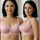 [KIT 3 PIEZAS] Brasier Lorena – Alta Sujeción con Encaje Floral y Cierre Frontal