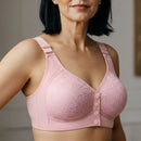 [KIT 3 PIEZAS] Brasier Lorena – Alta Sujeción con Encaje Floral y Cierre Frontal