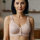 [KIT 3 PIEZAS] Brasier Lorena – Alta Sujeción con Encaje Floral y Cierre Frontal